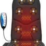 COMFIER Vibration Back Massager Seat Cushion with Heat,10 Motors Massage Chair Pad,Chair Massager for Pain Relief at Office/Home,Valentine’s Day Gifts for Her Him