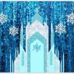 2D Digital Printing Photo 7×4.9ft Polyester Fabric Ice Snow Castle Backdrop Girl Birthday Indoor Party Decoration Princess Banner Snowflake Curtain (No Glitter No Sequin) Winter Booth Props 2D Digital Printing Photo 7×4.9ft Polyester Fabric Ice Snow Castle Backdrop Girl Birthday Indoor Party Decoration Princess Banner Snowflake Curtain (No Glitter No Sequin) Winter Booth Props