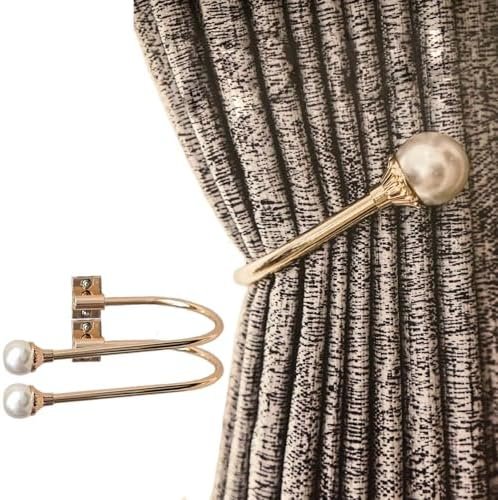 INUSO® Upgraded Adjustable Gold Curtain Holdbacks, 2-Pack – Elegant Handcrafted Metal Holders with Strong Grip for Heavy Curtains, Adjustable Angle for Flexibility and Convenience INUSO® Upgraded Adjustable Gold Curtain Holdbacks, 2-Pack – Elegant Handcrafted Metal Holders with Strong Grip for Heavy Curtains, Adjustable Angle for Flexibility and Convenience