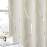 NICETOWN Blackout Curtain Panels 84 inches, Light Reducing Thermal Insulated Solid Grommet Drapes for Living Room/Nursery/Kids Room (Beige, Set of 2, 52 inches by 84 Inch)