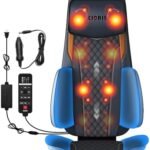 CLORIS Neck Back Massager with Heat, Automatic Adjustable Neckrest, 3D Shiatsu Compress & Rolling Massage Chair Pad for Full Body Relaxation, Home Office Chair Use, Gift for Family & Friends Blue CLORIS Neck Back Massager with Heat, Automatic Adjustable Neckrest, 3D Shiatsu Compress & Rolling Massage Chair Pad for Full Body Relaxation, Home Office Chair Use, Gift for Family & Friends Blue