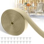 LukLoy 2″ Wide 20ft Long Vinyl Straps for Patio Chairs Repair DIY + 20 Rivets, Replacement Straps for Lawn Chairs Patio Garden Balcony Outdoor Lounge Dining Furniture Repair, Driftwood LukLoy 2″ Wide 20ft Long Vinyl Straps for Patio Chairs Repair DIY + 20 Rivets, Replacement Straps for Lawn Chairs Patio Garden Balcony Outdoor Lounge Dining Furniture Repair, Driftwood