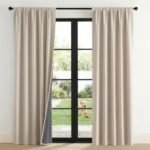 NICETOWN 100% Blackout Curtains for Bedroom, Living Room – Linen Textured Thermal Insulated Drapes Rod Pocket Top, Black Out Curtains with Grey Liner for Privacy, Natural, W52 x L80 in, 2 Panels NICETOWN 100% Blackout Curtains for Bedroom, Living Room – Linen Textured Thermal Insulated Drapes Rod Pocket Top, Black Out Curtains with Grey Liner for Privacy, Natural, W52 x L80 in, 2 Panels