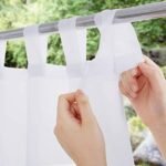 NICETOWN 2 Panels White Sheer Outdoor Curtains for Patio Waterproof, Detachable Sticky Tab Top Elegant Sheer Drapes Easy Hanging for Porch/Party, W54 x L84, White NICETOWN 2 Panels White Sheer Outdoor Curtains for Patio Waterproof, Detachable Sticky Tab Top Elegant Sheer Drapes Easy Hanging for Porch/Party, W54 x L84, White