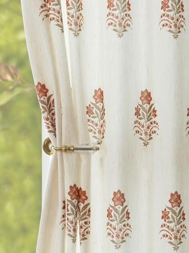Pinch Pleated Curtains Light Filtering Red Floral Curtains for Living Room Bedroom Dining Room 102 Inches Luxury Linen Drapes Farmhouse Window Curtains with Hooks – 2 Panels Set, 40″ x 102″ Pinch Pleated Curtains Light Filtering Red Floral Curtains for Living Room Bedroom Dining Room 102 Inches Luxury Linen Drapes Farmhouse Window Curtains with Hooks – 2 Panels Set, 40″ x 102″