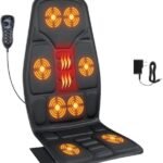 SLOTHMORE Vibration Back Massager for Chair with Heat, Chair Massager Pad with 8 Vibration, Massage Seat Cushion for Office Chair, Home Recliner & Sofa, Relaxing Gifts for Mom & Dad