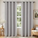 Joydeco Blackout Curtains for Bedroom, Linen Black Out Curtains 84 Inch Long, Light Blocking Drapes 2 Panels Set with Grommet for Living Room Window, Thermal Insulated Room Darkening Privacy Drapes Joydeco Blackout Curtains for Bedroom, Linen Black Out Curtains 84 Inch Long, Light Blocking Drapes 2 Panels Set with Grommet for Living Room Window, Thermal Insulated Room Darkening Privacy Drapes